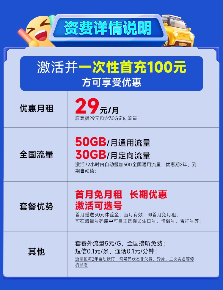 电信幽兰卡29元80G  第2张