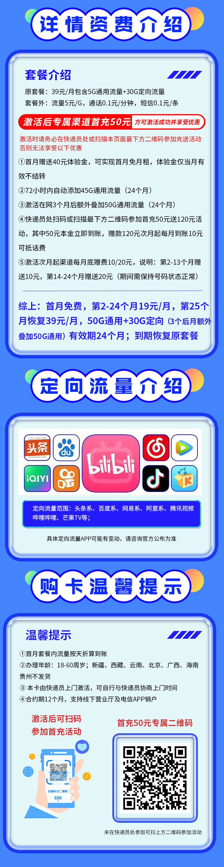 卡世界官方发布：电信时光卡19元80G全国流量首月免月租  第2张