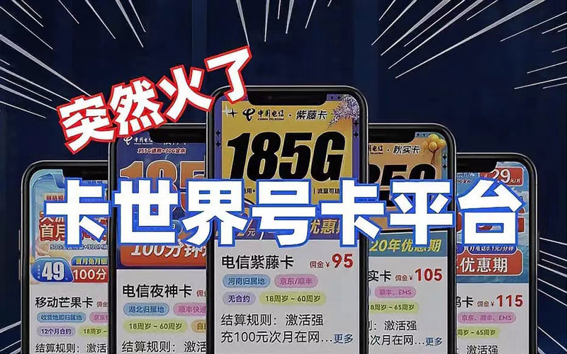 号卡分销系统流量卡手机卡推广管理定制号卡分销推广系统
